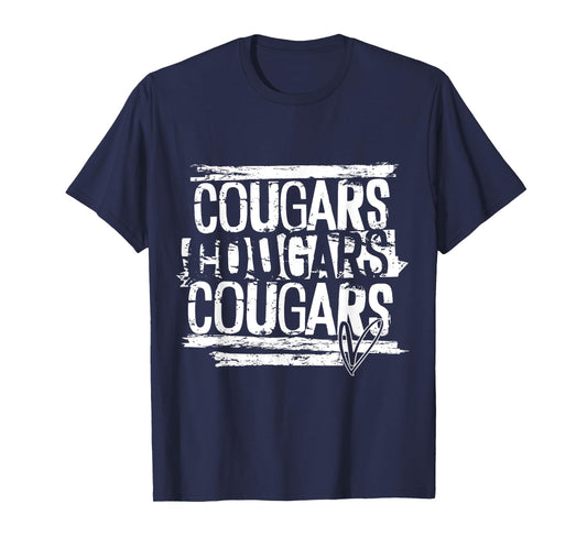 Cougars Teacher Student School Sports Fan Team Spirit Men Women Girls Kids T-Shirt