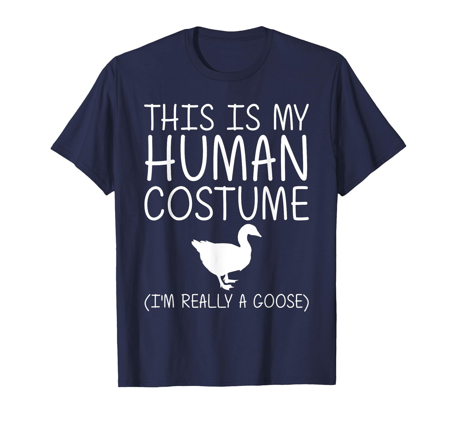 Goose Easy Halloween Human Costume Waterfowl Animal DIY Gift T-Shirt