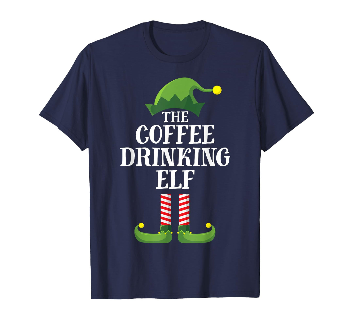 Coffee Elf Shirt Matching Family Group Funny Christmas T-Shirt