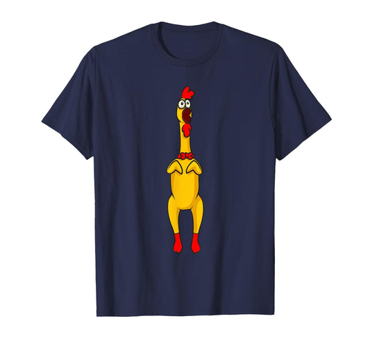 Rubber Chicken Gift & Rubber Chicken Accessoires Unisex-Adults Black Small T-Shirt