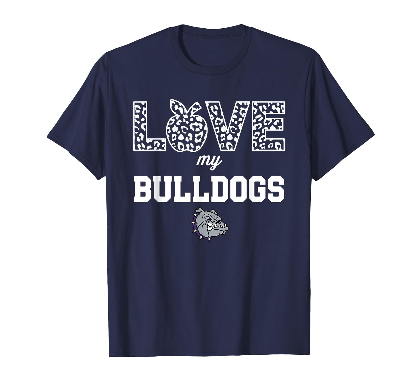 Brownsburg Bulldogs Logo Love My Team HS T-Shirt