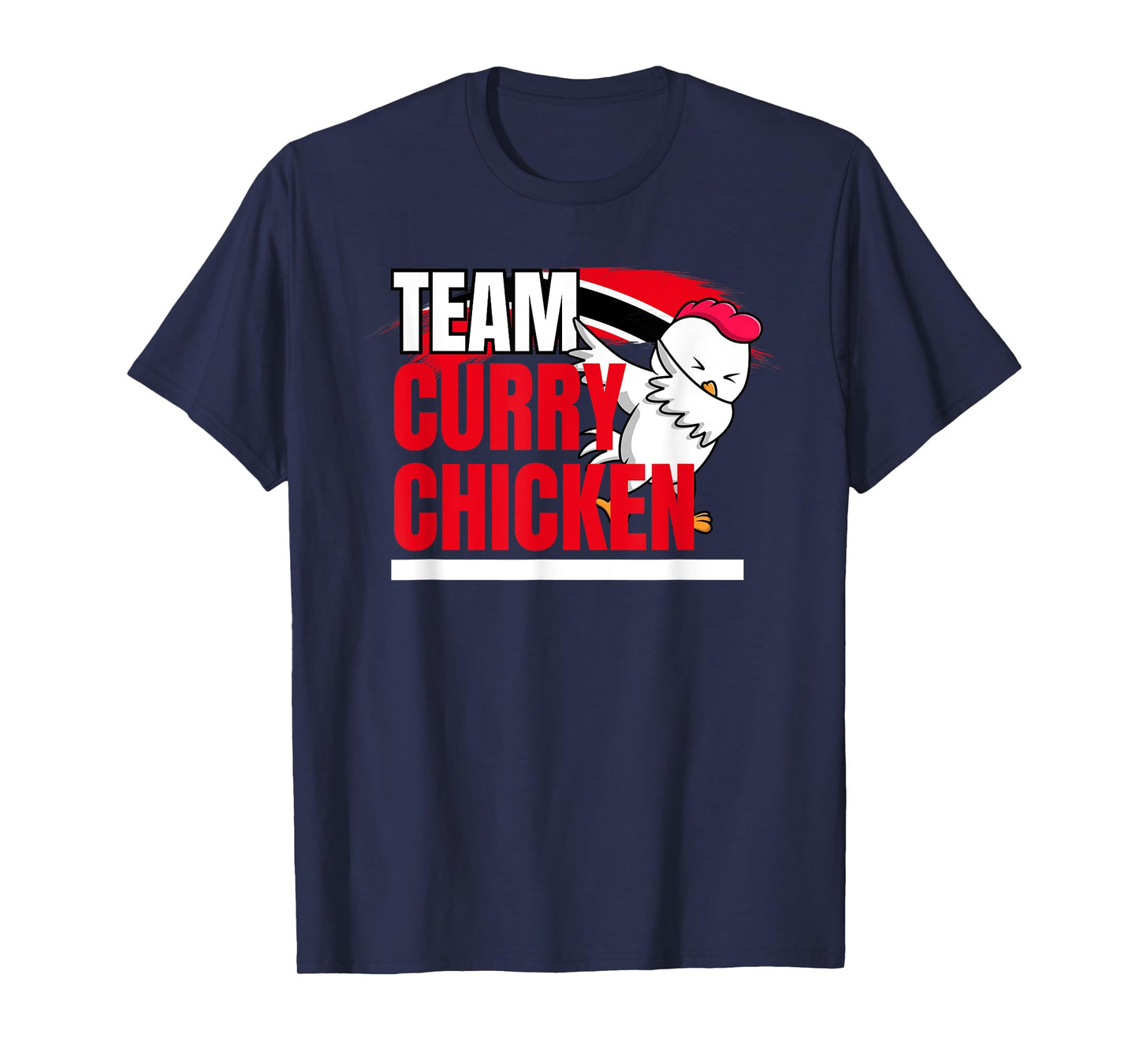 Team Curry Chicken - Trinidad and Guyana Patriotic Cricket T-Shirt