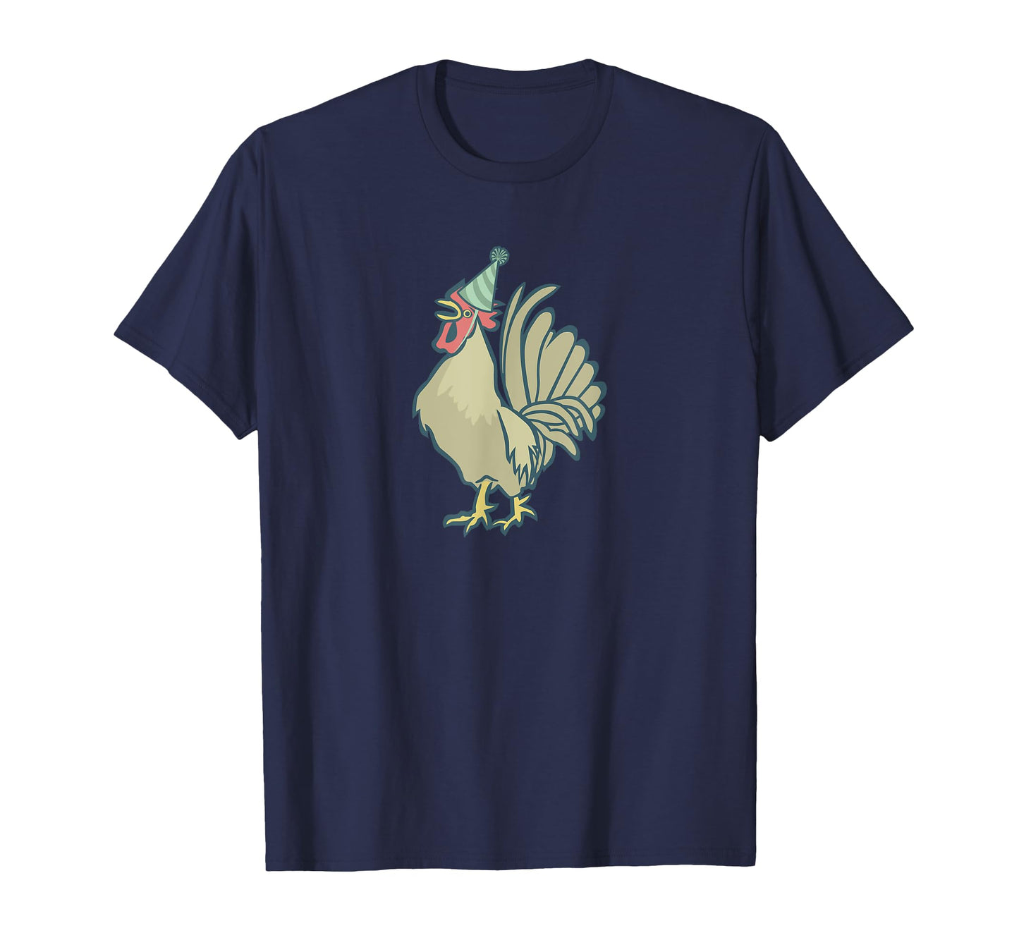 Birthday Rooster T-Shirt, Chicken Birthday Hat Rooster Kids T-Shirt