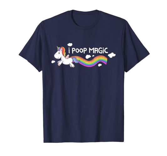 I Poop Magic Cute Unicorn Rainbow Kids T-Shirt