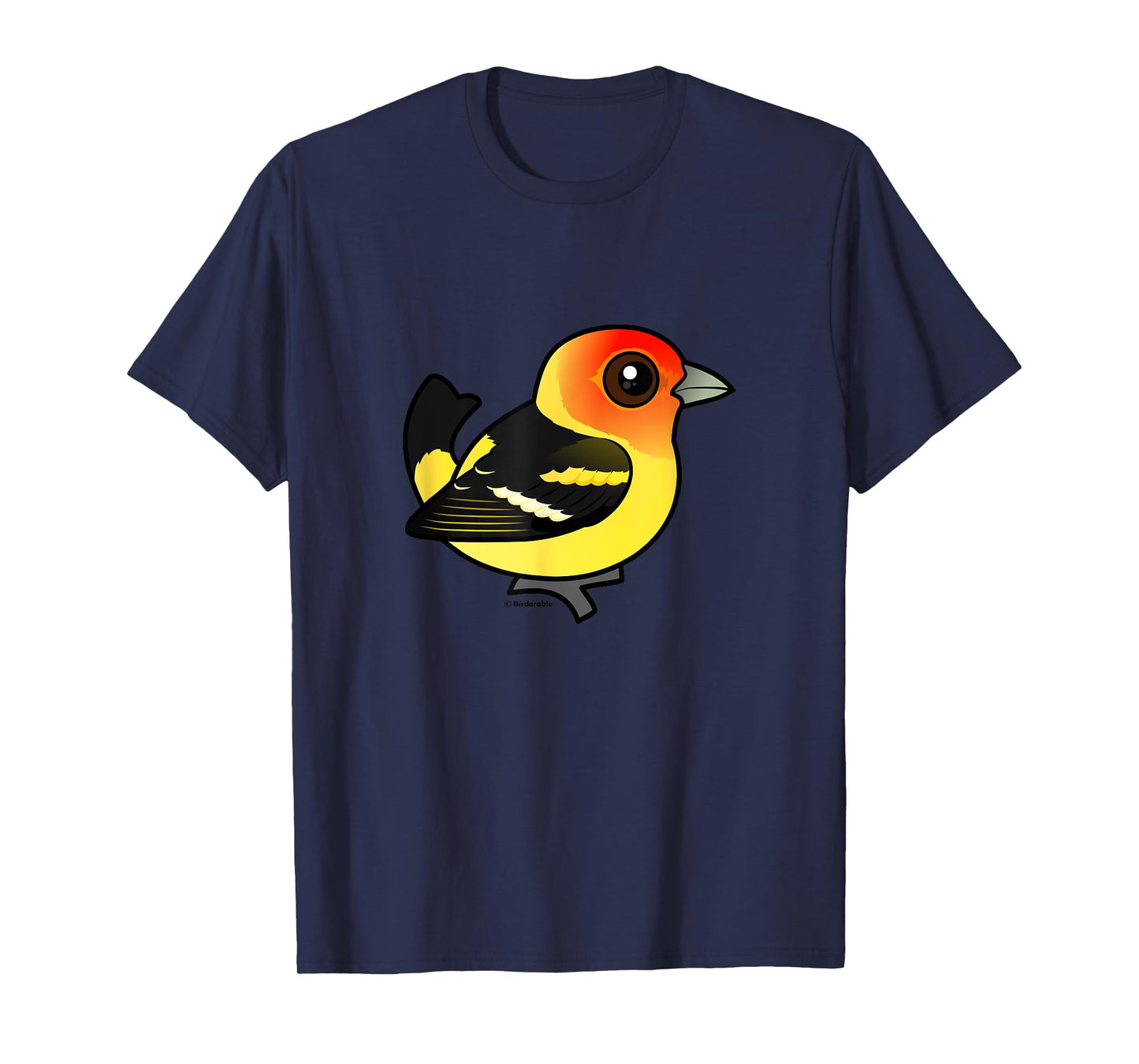 Cute Cartoon Western Tanager Birdorable Bird Species T-Shirt