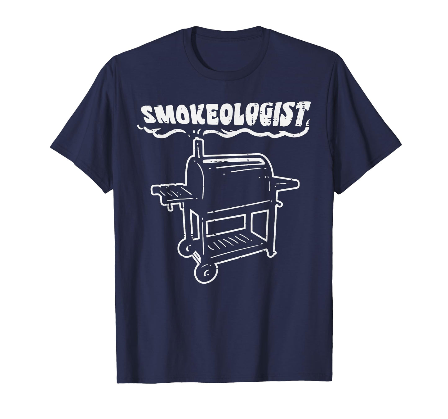Smokeologist Funny Bbq Barbecue Grill PitDad Men T-Shirt