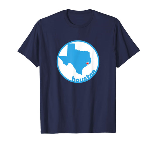 Retro Texas City of Houston H-Town T-Shirt