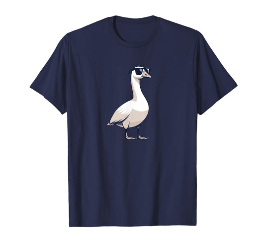 Goose With Sunglasses - Funny Bird Lake Pond Geese T-Shirt