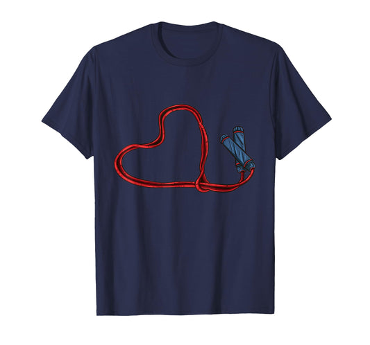 Love Skipping Rope Heart Jump Rope Lover T-Shirt