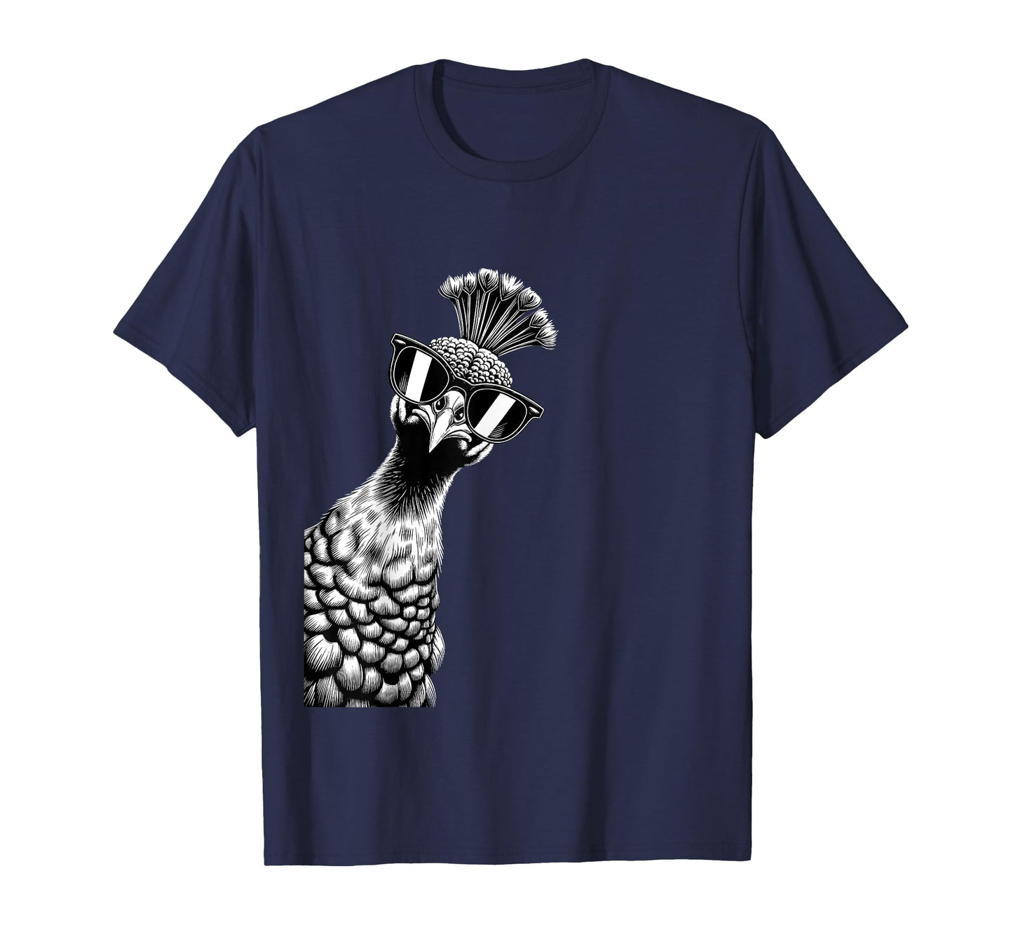 Funny Peacock Wearing Sunglasses Peacock Bird Lovers T-Shirt