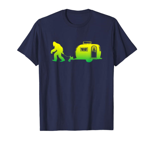 Bigfoot RV Motorhome Camping Sasquatch Campervan Graphic T-Shirt