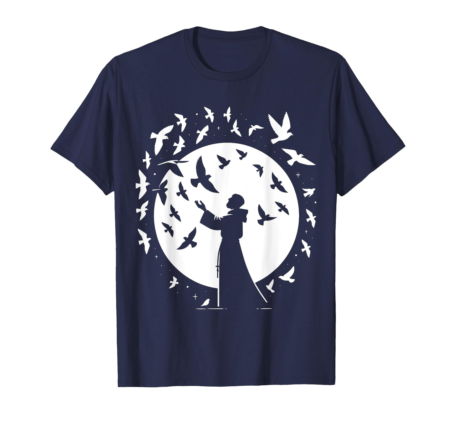 St Francis of Assisi Patron Saint of Animals Birds Catholic T-Shirt