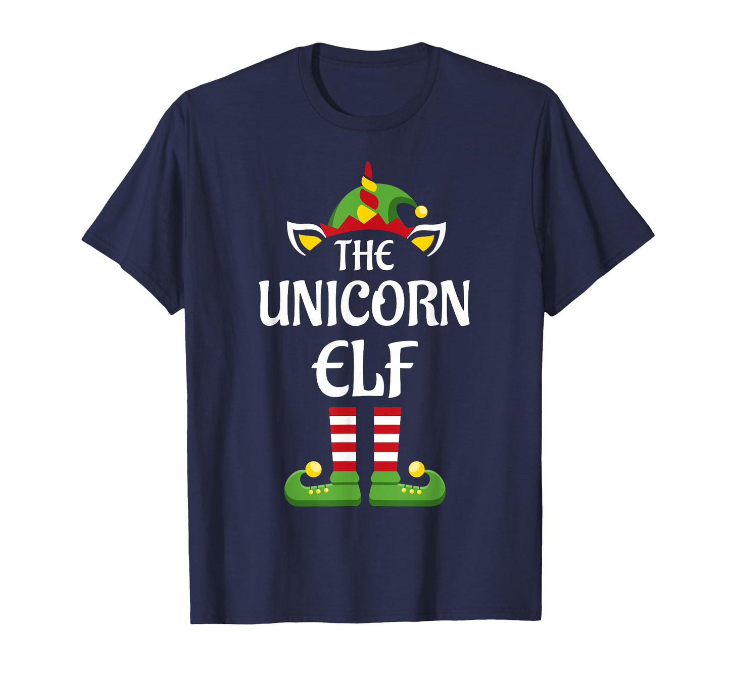Unicorn Elf Family Matching Group Christmas T-Shirt