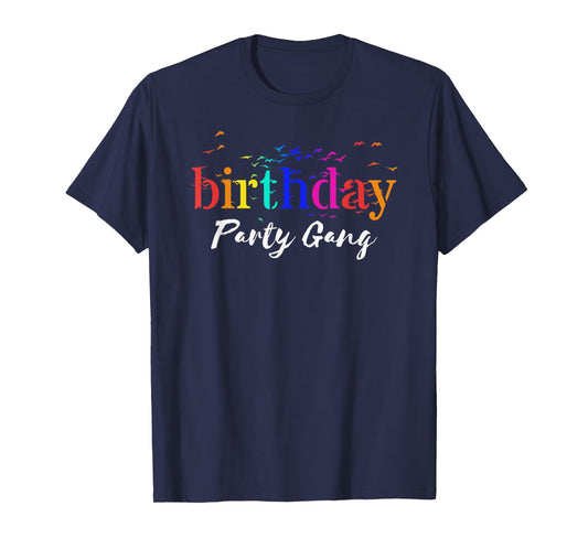 Rainbow Birthday Party Gang Shirts Birthday Family Celebrate T-Shirt