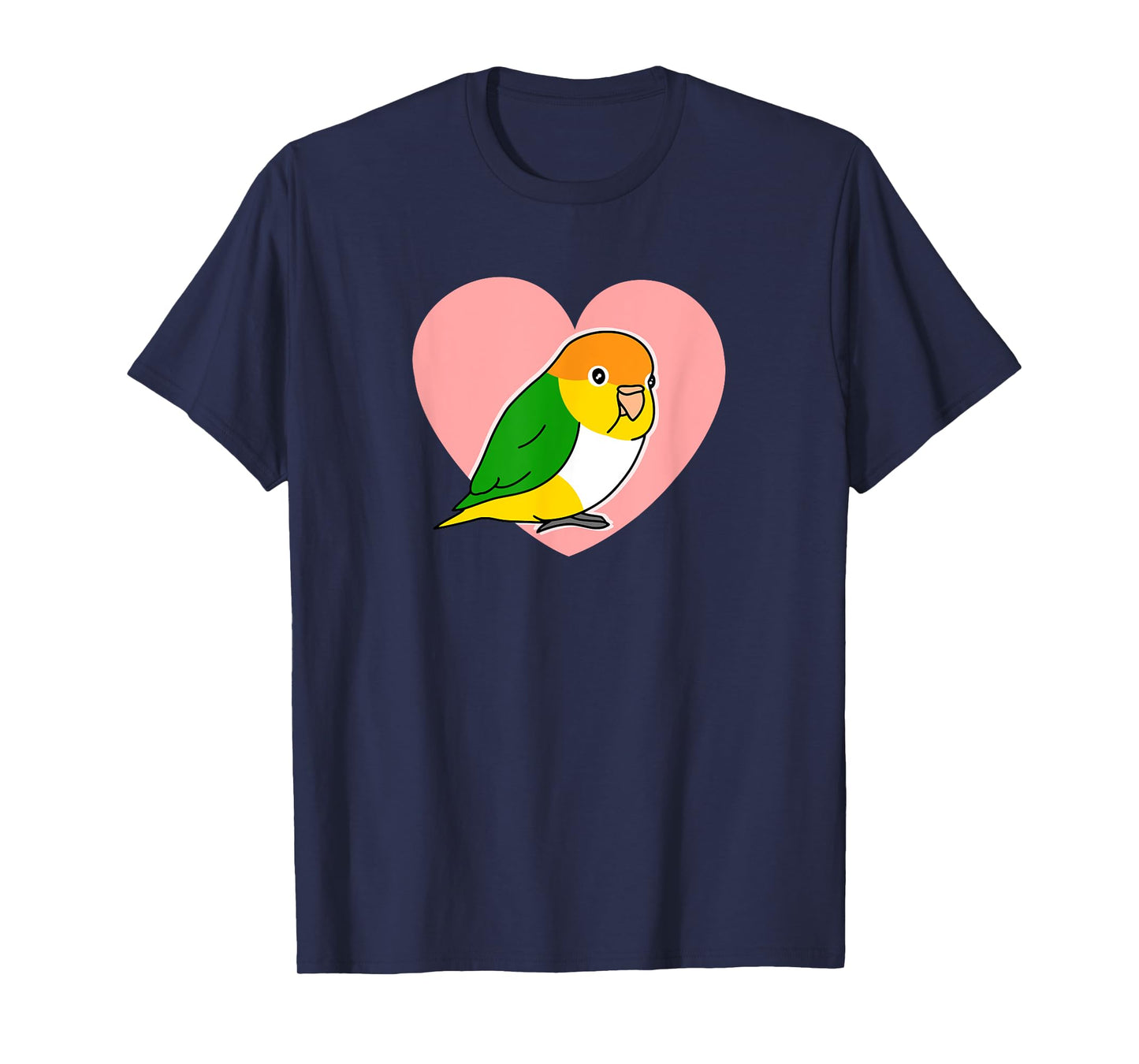 Chubby Rust Cap Parrot Love Heart Parrot Kawaii Birb T-Shirt