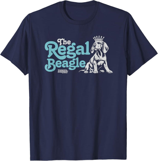 The Regal Beagle Officially Licensed Three's Company Dog 80s T-Shirt