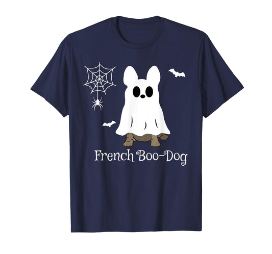 French Bulldog Halloween French Boo-Dog Dog Gift T-Shirt for Men Women Kids