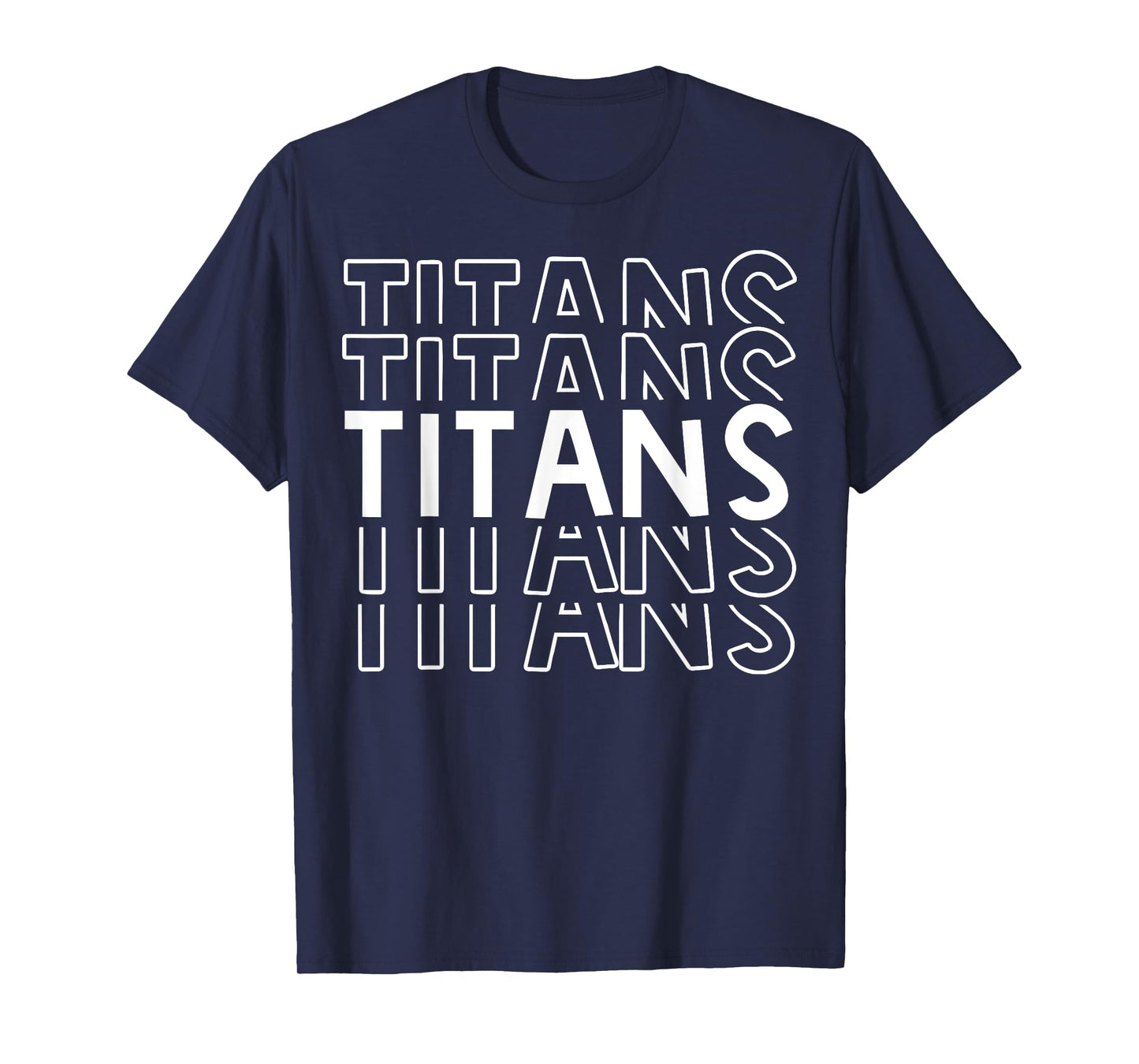 Titans School Sports Team Mascot Apparel Go College Athlete T-Shirt