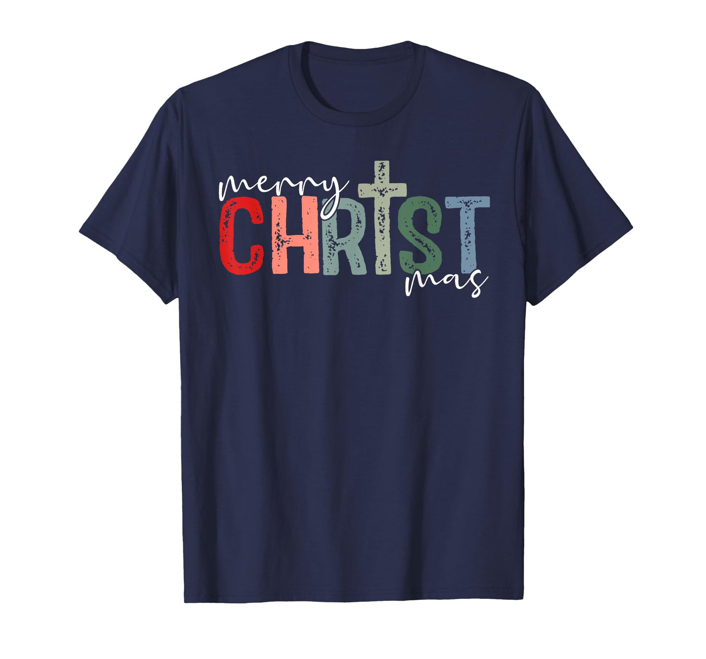 Merry Christmas Xmas Christian Jesus Holiday Family Pajamas T-Shirt