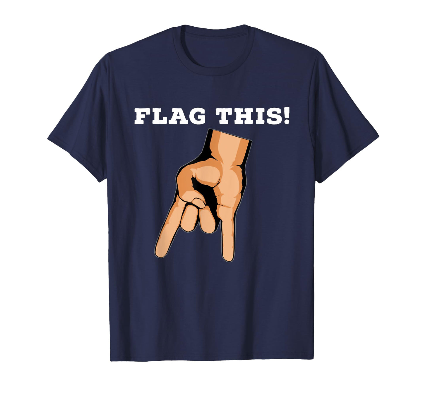 Flag This Upside Down Horns T-shirt T-Shirt