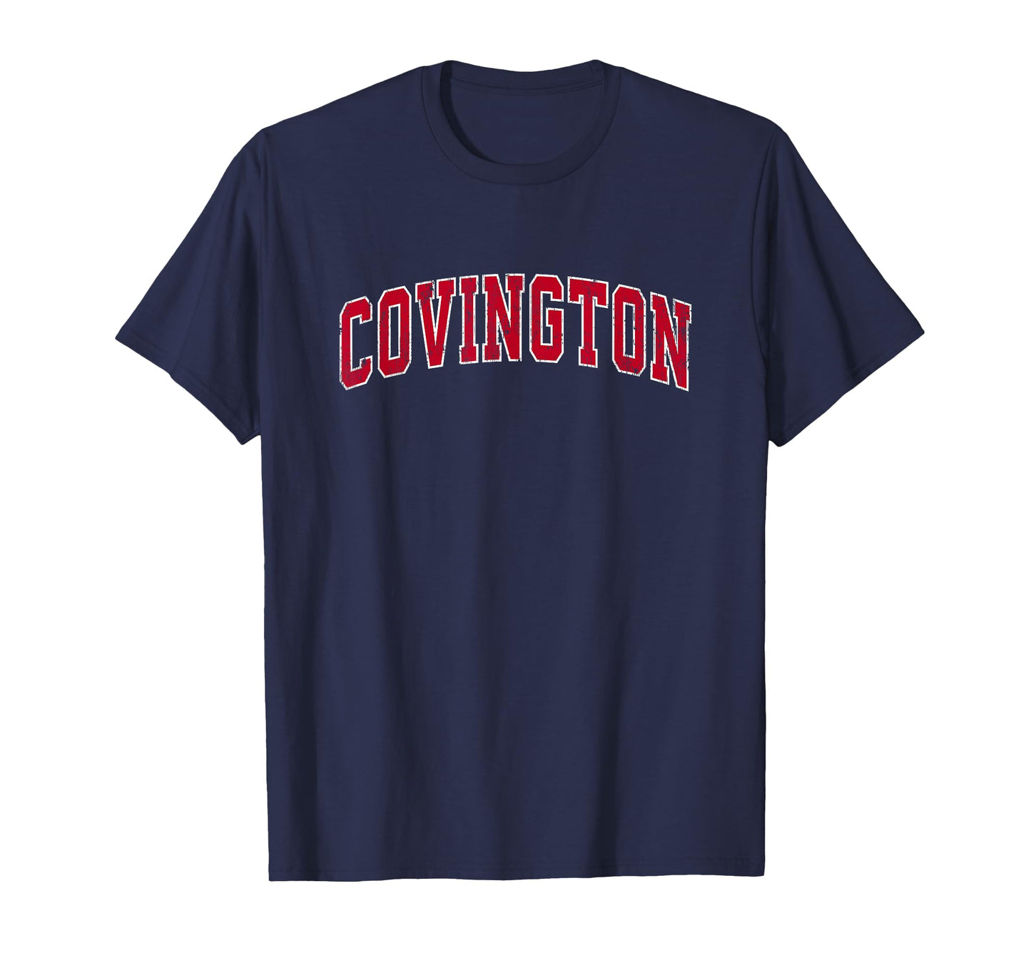 Covington Georgia GA Vintage Sports Design Red Design T-Shirt