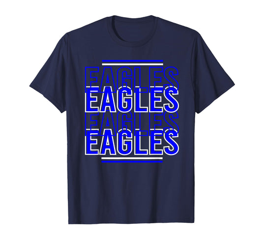 Red Black Eagles School Spirit Eagle Mascot Teacher T-Shirt for Men Women Kids