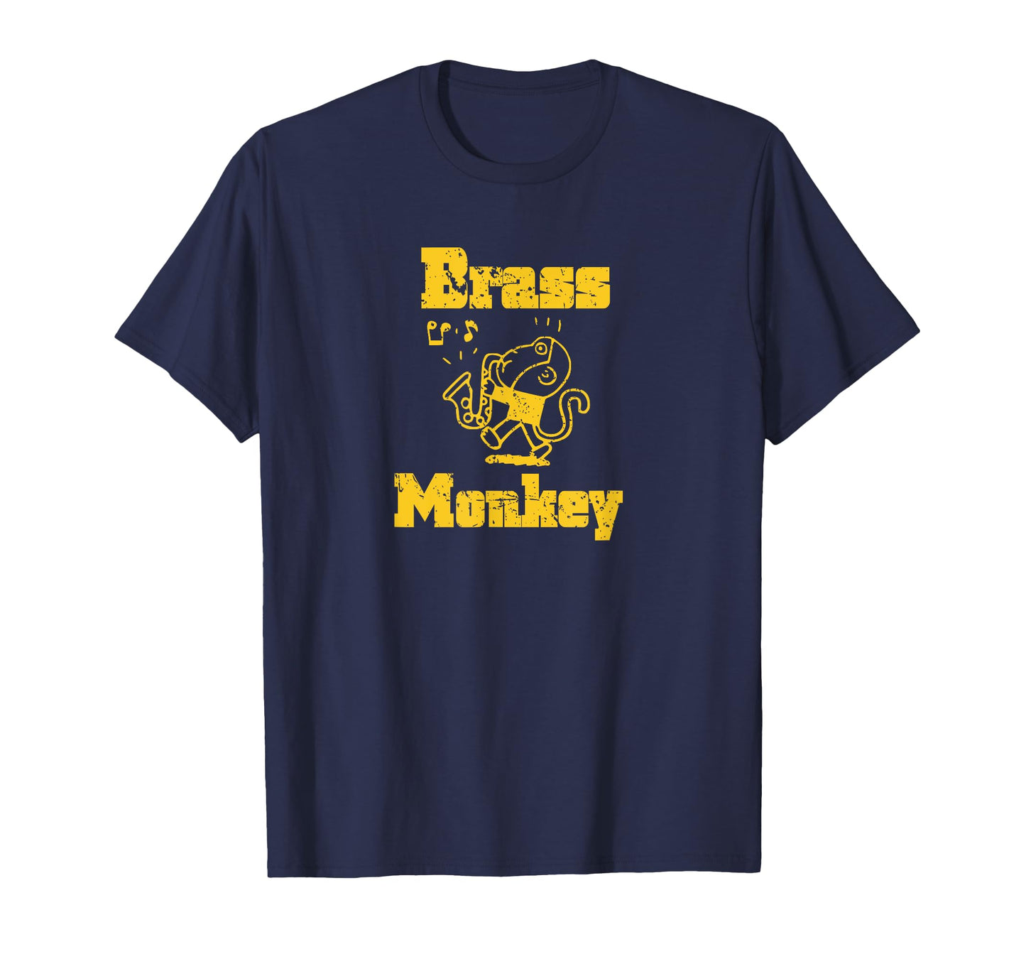 Monkey Playing Musical Instrument Brass Monkey Hip Hop Tops T-Shirt