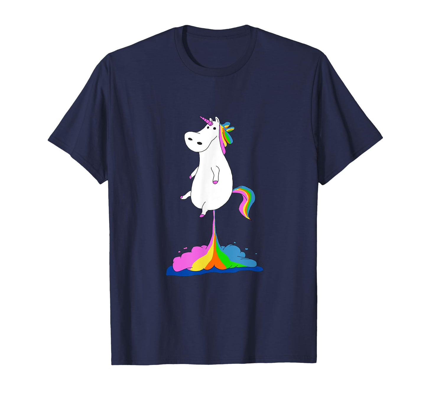 Funny Unicorn Farting Rainbow Shirt - Magical Fart Unicorn T-Shirt