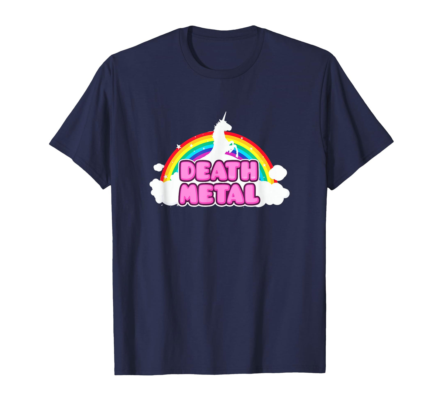 Death Metal Rainbow Unicorn T Shirt T-Shirt