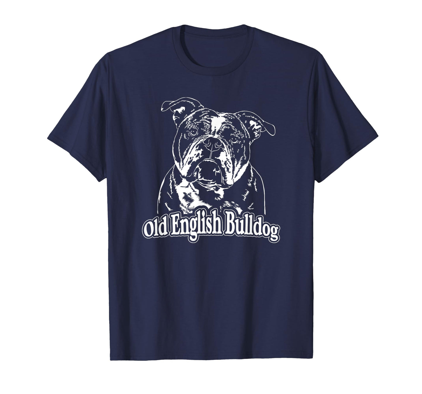 Funny Proud Old English Bulldog dog portrait gift present T-Shirt for Men Women Kids