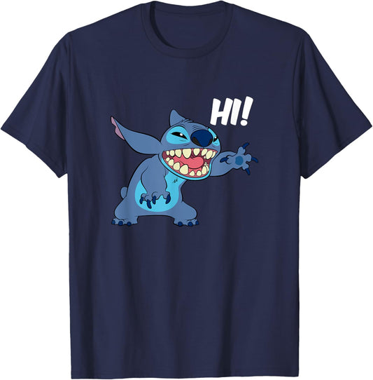 Disney Lilo & Stitch Hi! Funny Stitch Greeting T-Shirt