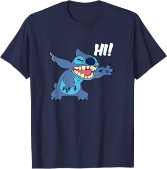 Disney Lilo & Stitch Hi! Funny Stitch Greeting T-Shirt