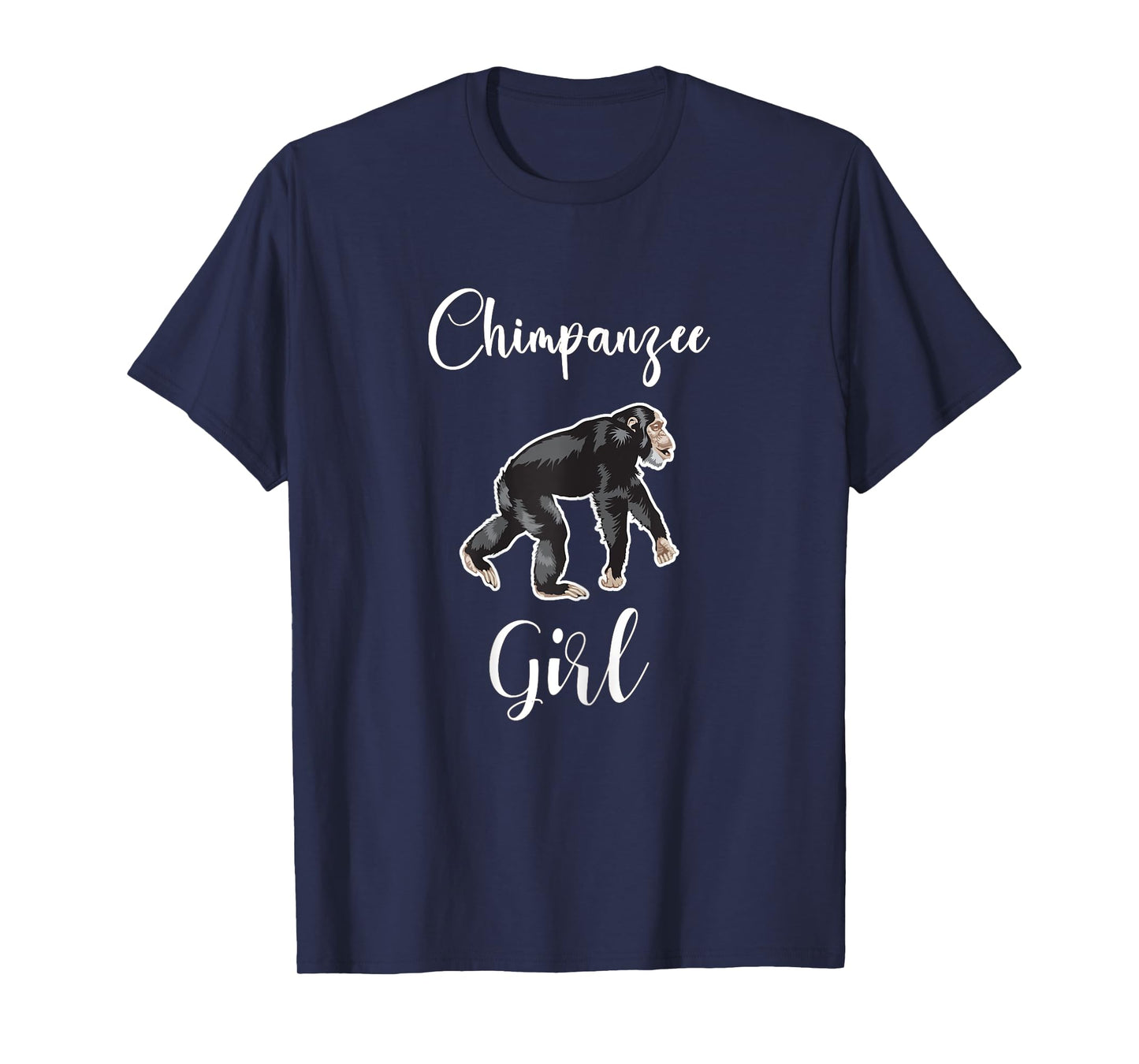 Chimpanzee Girl Shirt Monkey Chimpanzee Lover I Love Chimps T-Shirt