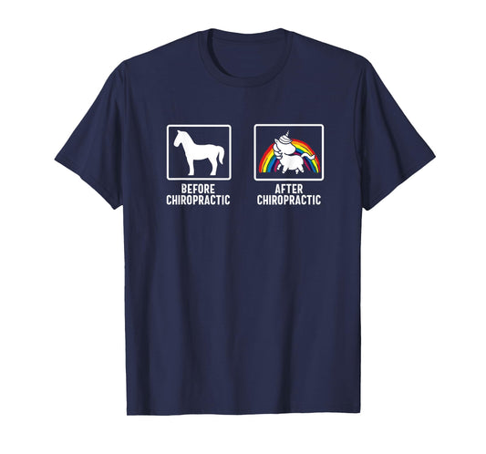 Chiropractor Unicorn Chiropractic Assistant Therapy T-Shirt