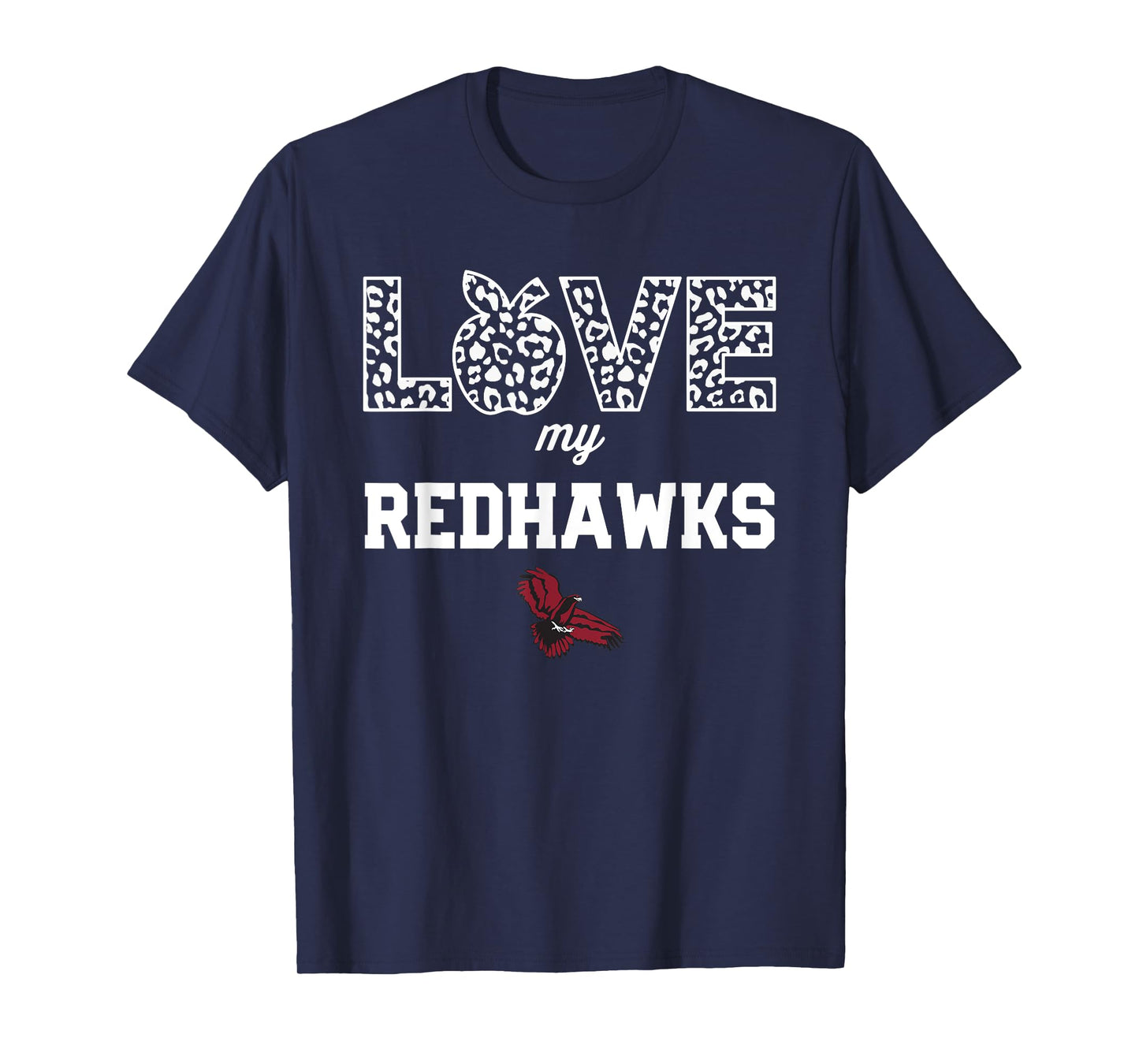Central Square Redhawks Logo Love My Team HS T-Shirt