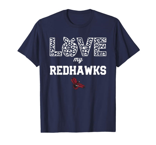 Central Square Redhawks Logo Love My Team HS T-Shirt