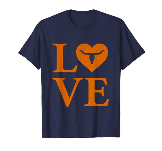 Love My Longhorn USA Love T-Shirt