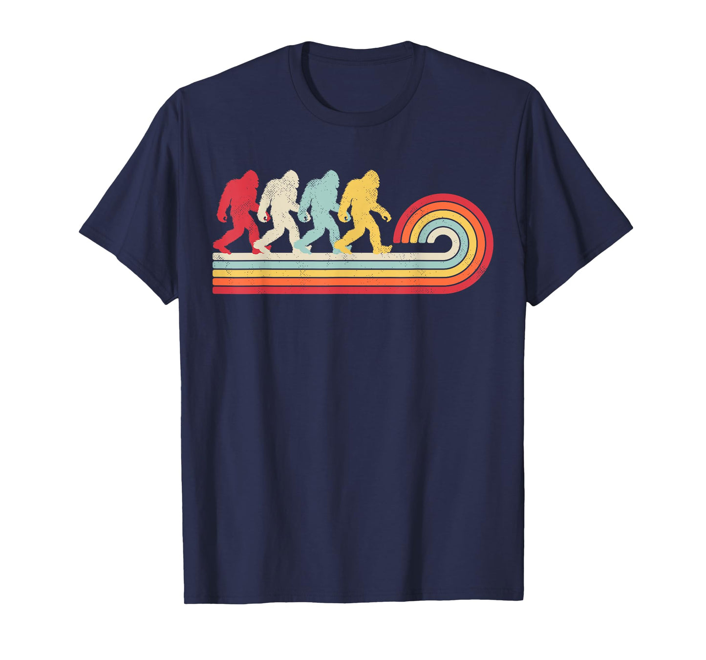 Bigfoot Retro Vintage 70s 80s Sasquatch Lovers Men Women T-Shirt