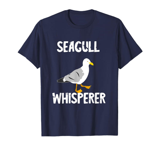 Seagulls Whisperer Seagull Harbour Birds Sea Bird T-Shirt