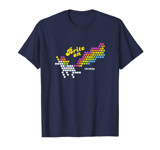 Lite-Brite Classic Brite On Vintage Unicorn Rainbow Template T-Shirt