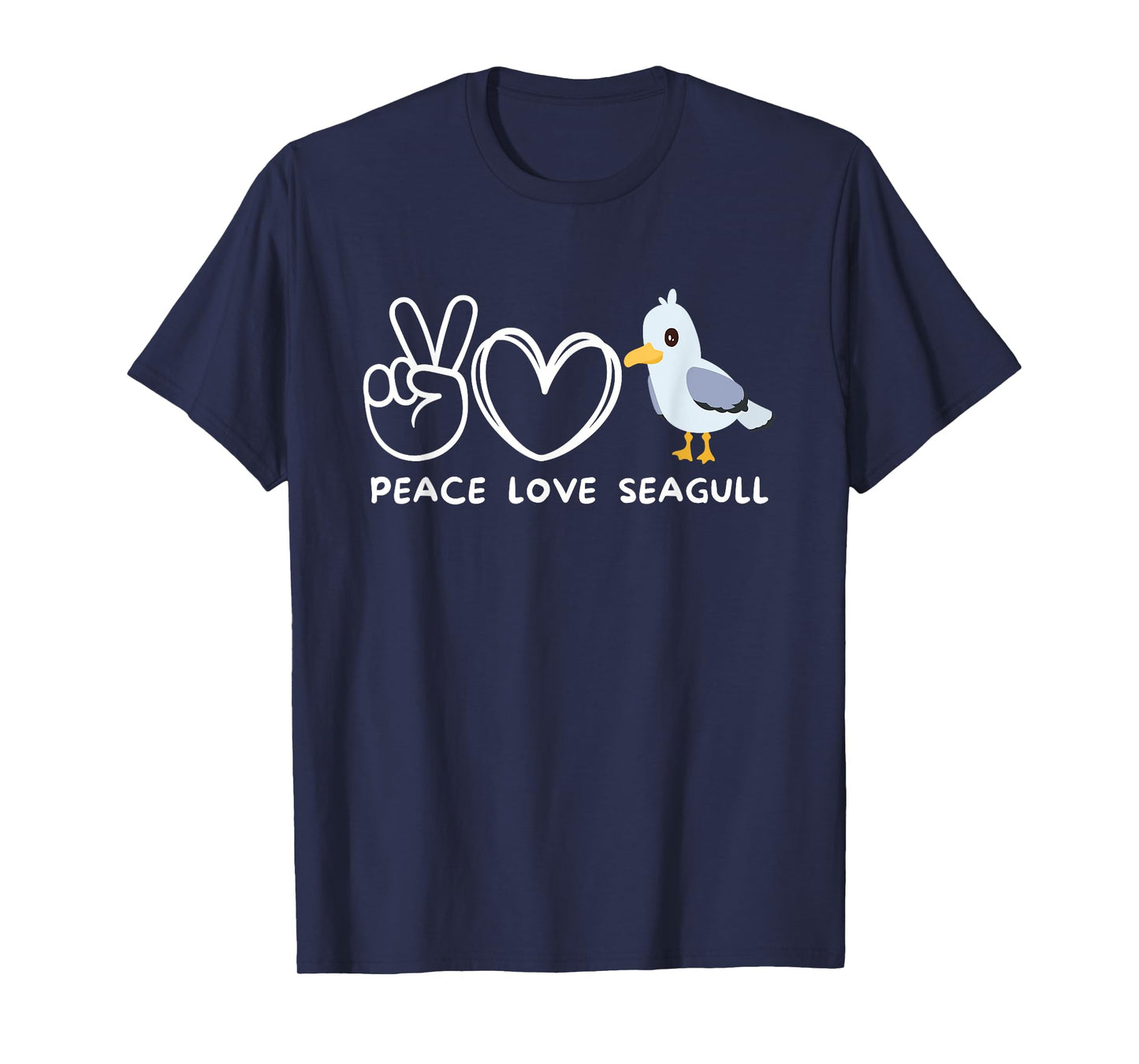 Peace, Love Seagulls Retro Seagulls Lover Bird Lover T-Shirt