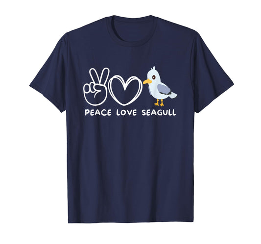 Peace, Love Seagulls Retro Seagulls Lover Bird Lover T-Shirt