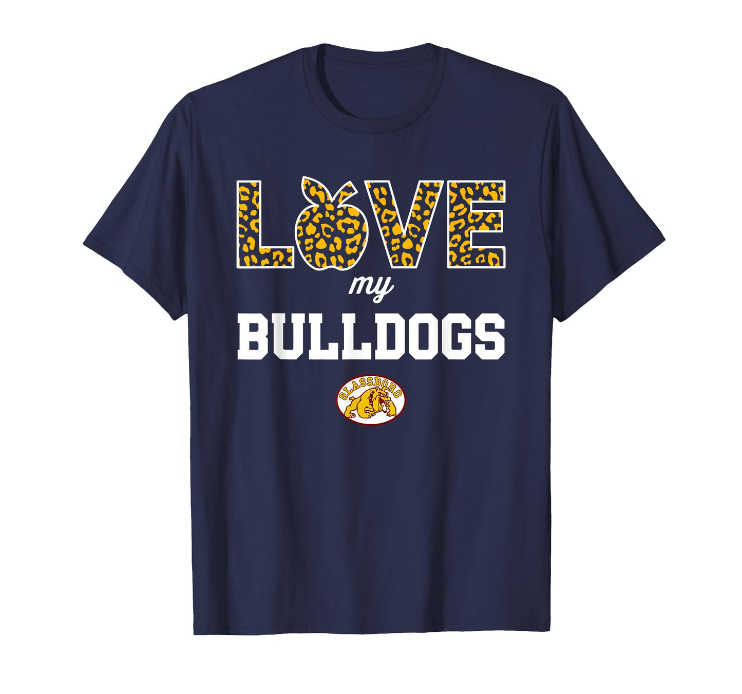 Glassboro Bulldogs Logo Love My Team HS T-Shirt