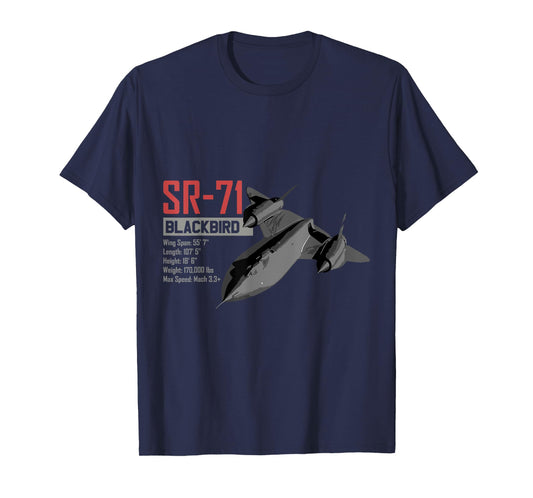 American Reconnaissance Aircraft SR71 Blackbird T-Shirt