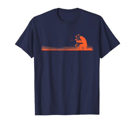 Funny Bigfoot Archery Bow Hunter Sasquatch Bow Hunting T-Shirt