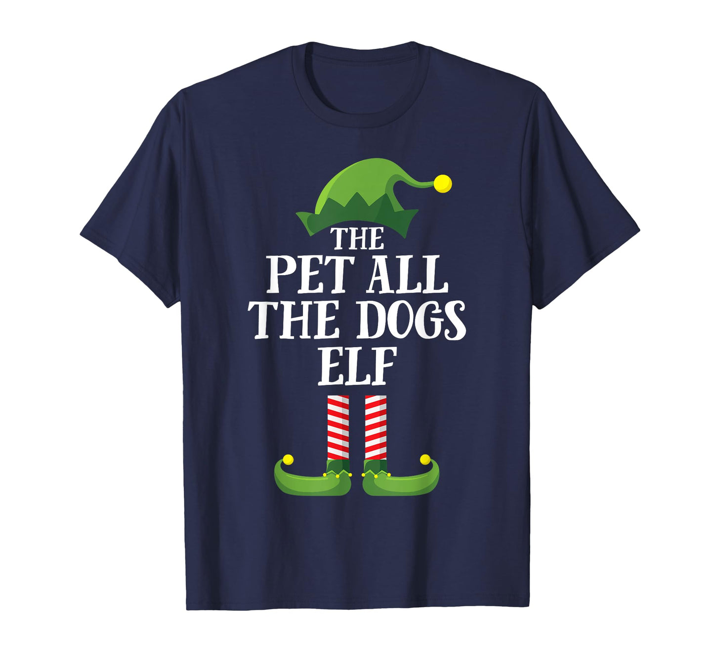 Pet All the Dogs Elf Shirt Matching Family Group Christmas T-Shirt