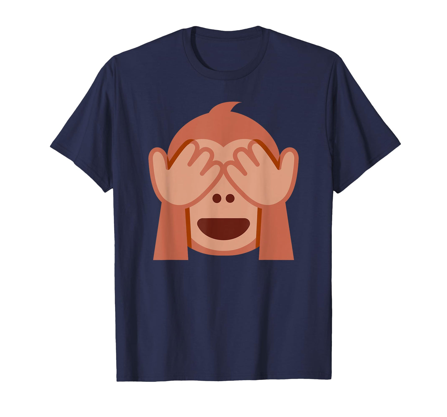 See No Evil Monkey Mizaru Emoticon T-Shirt