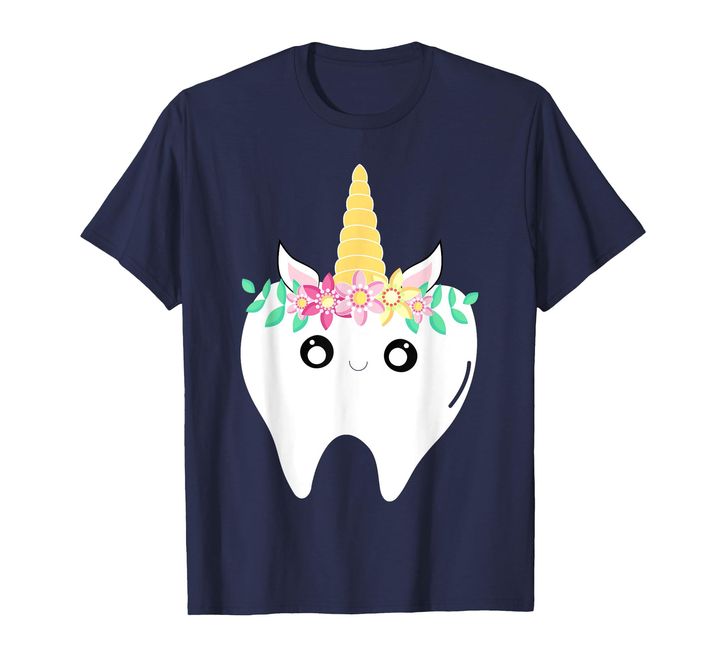 Unicorn Tooth Dentist Lost First Tooth Kawaii Fairy Tooth T-Shirt