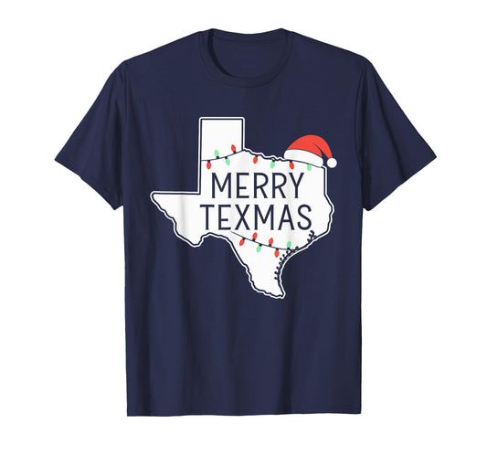 Merry Texmas Texas State Christmas T-Shirt
