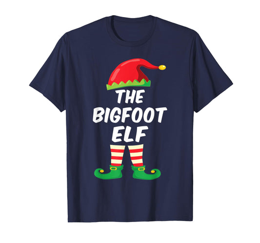 The Bigfoot Elf Family Matching Funny Christmas Costume T-Shirt
